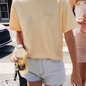 “Honey” yellow shirt